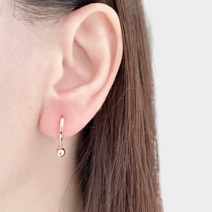 Ball Huggie Hoop Earrings