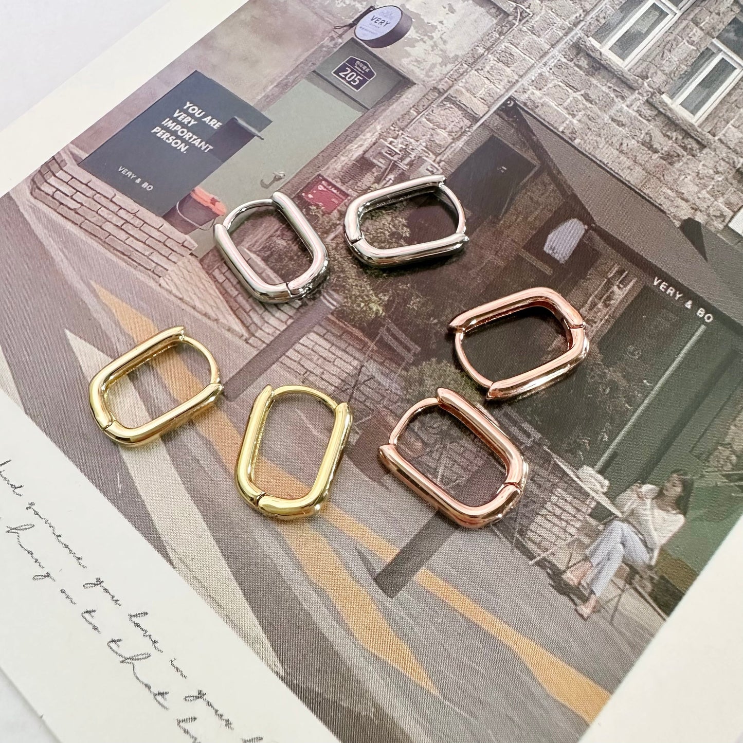 Evelina Huggie Hoop Earrings