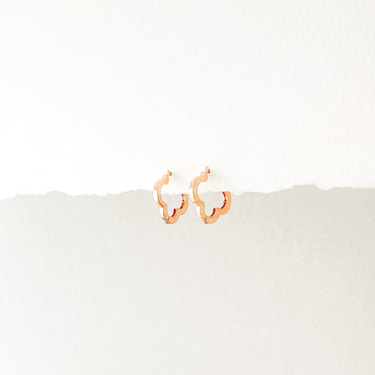 Clover Huggie Hoop Earrings