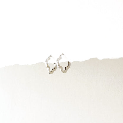 Clover Huggie Hoop Earrings