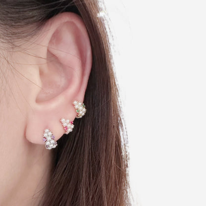 Rose Gold Pearl Jasmine Ear Cuff