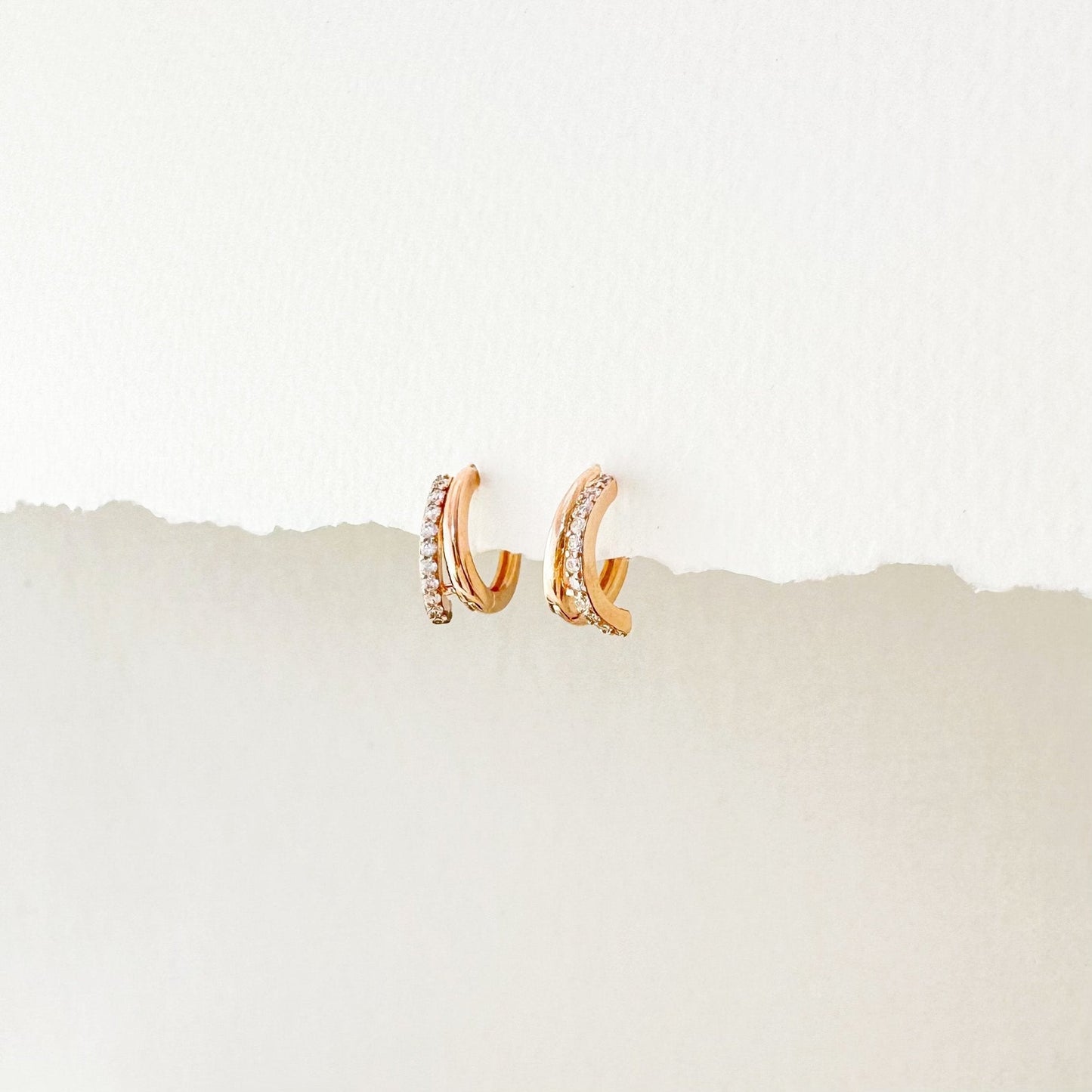 Mia Huggie Hoop Earrings