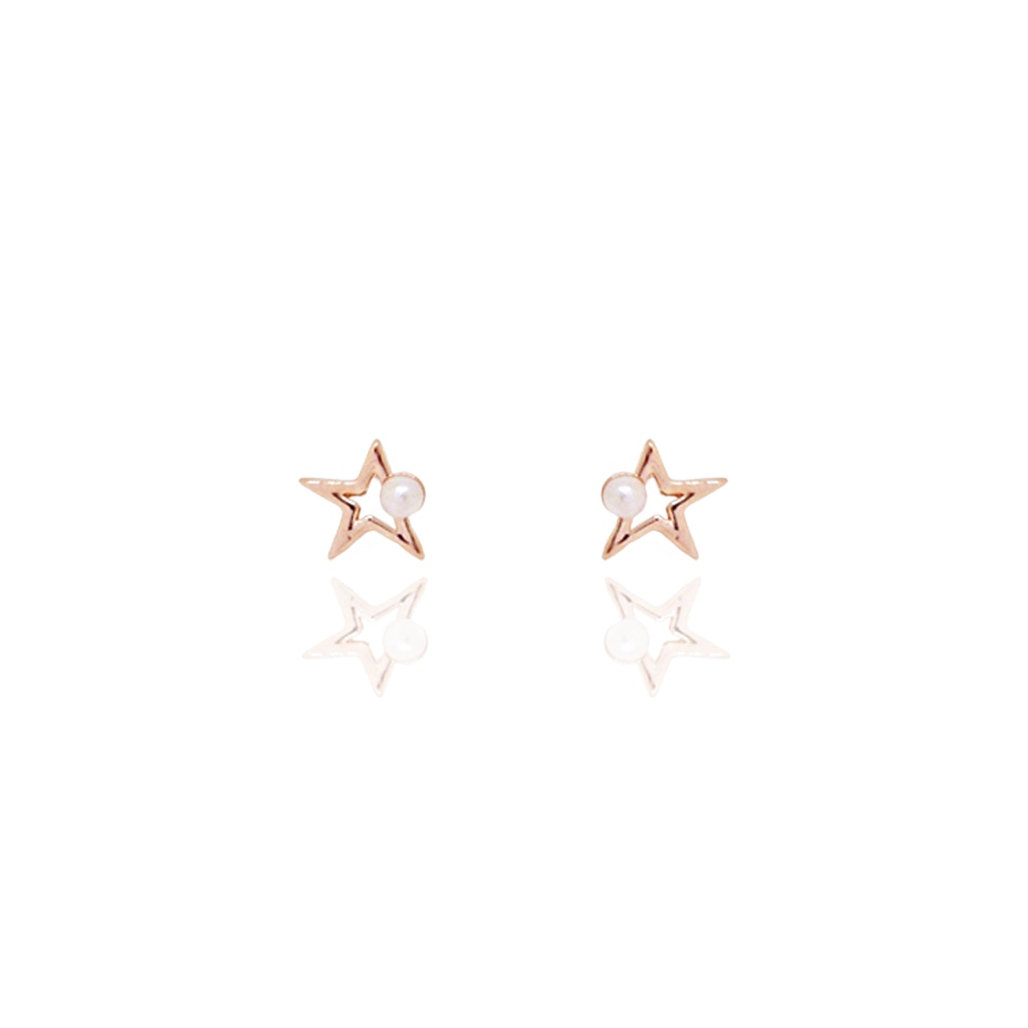 Milky Star Earrings