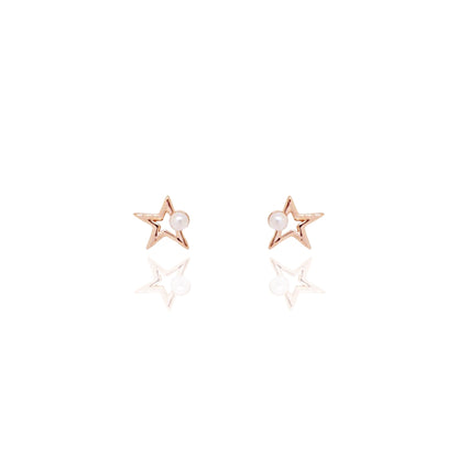 Milky Star Earrings