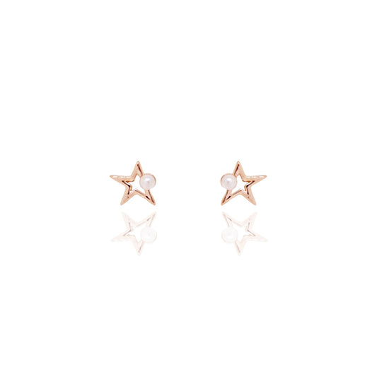 Milky Star Earrings