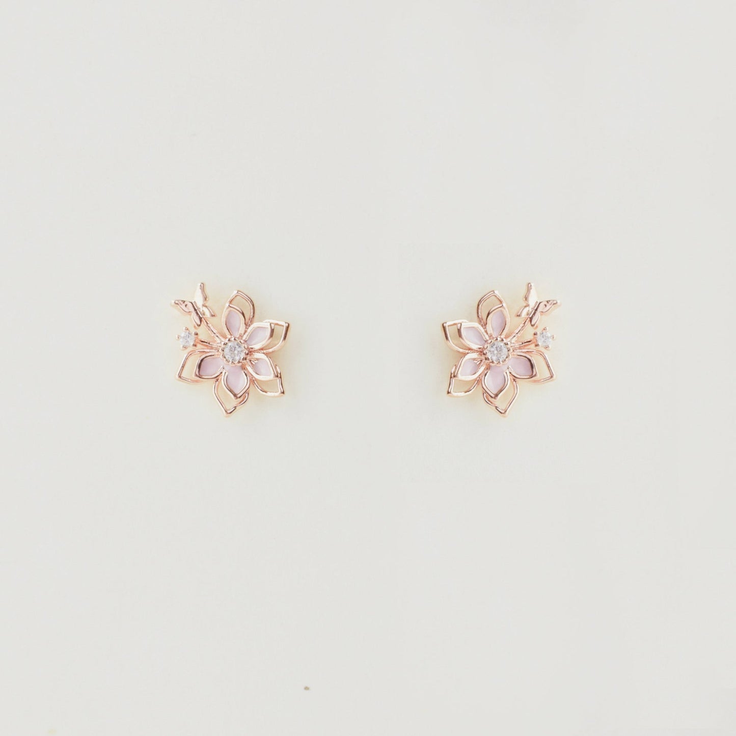 Rose Gold Twilight Cosmos Earrings