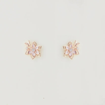 Rose Gold Twilight Cosmos Earrings