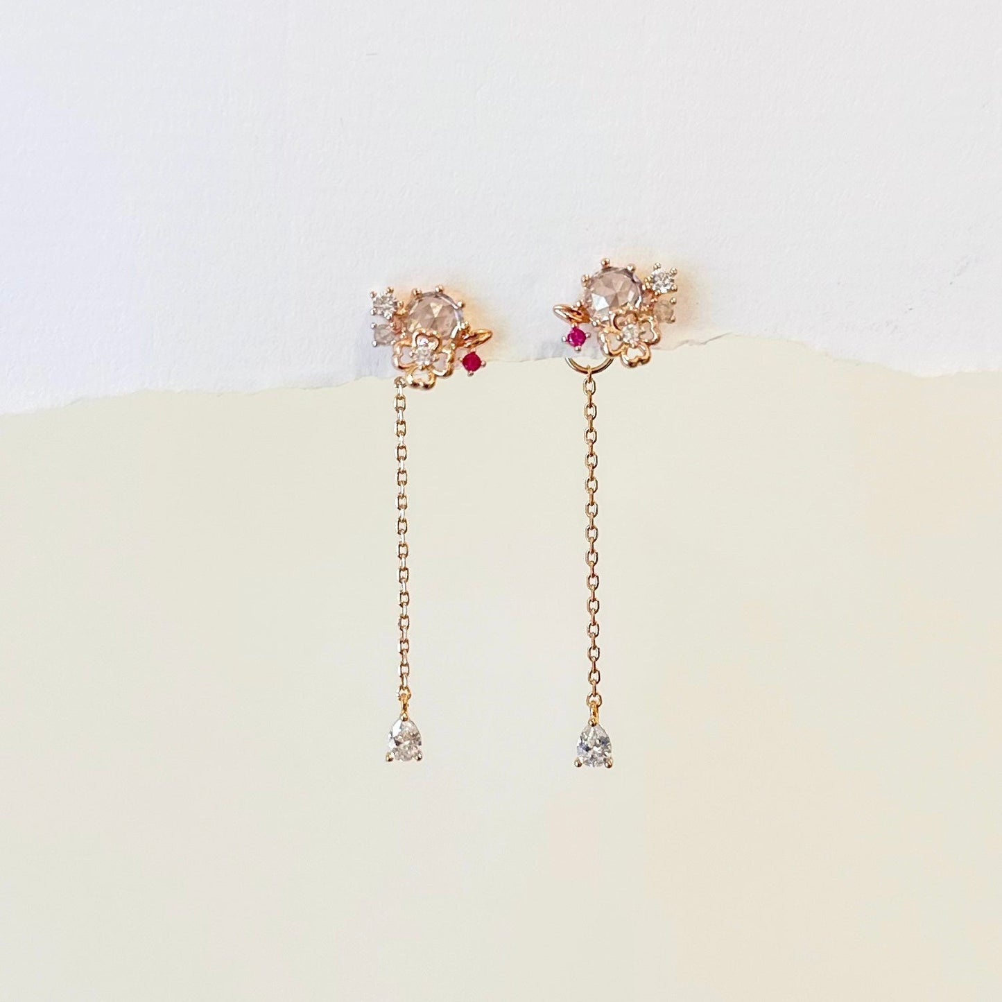 Rose Gold Angelica Earrings