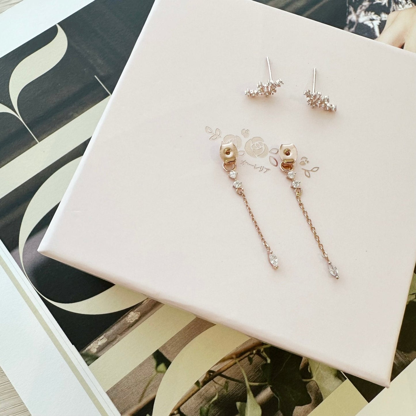 Rose Gold Azami Earrings