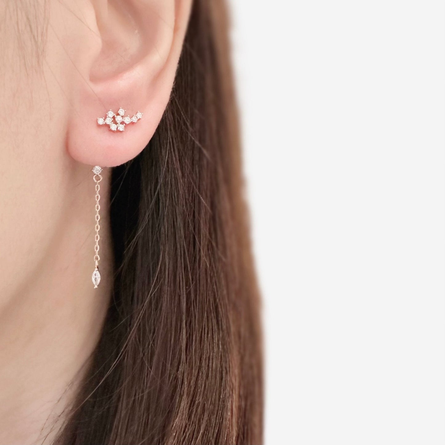 Rose Gold Azami Earrings