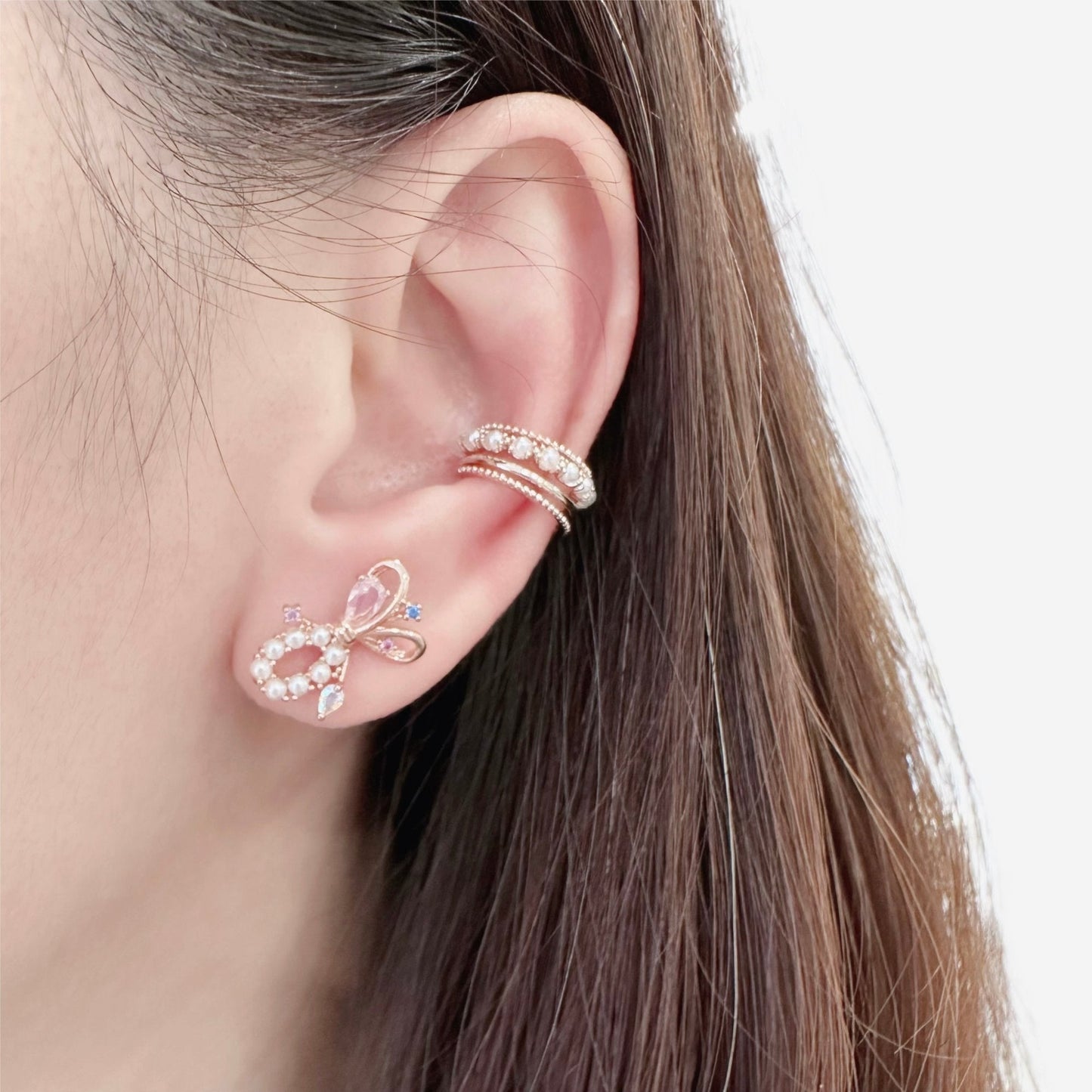 Rose Gold Marguerite Ear Cuff