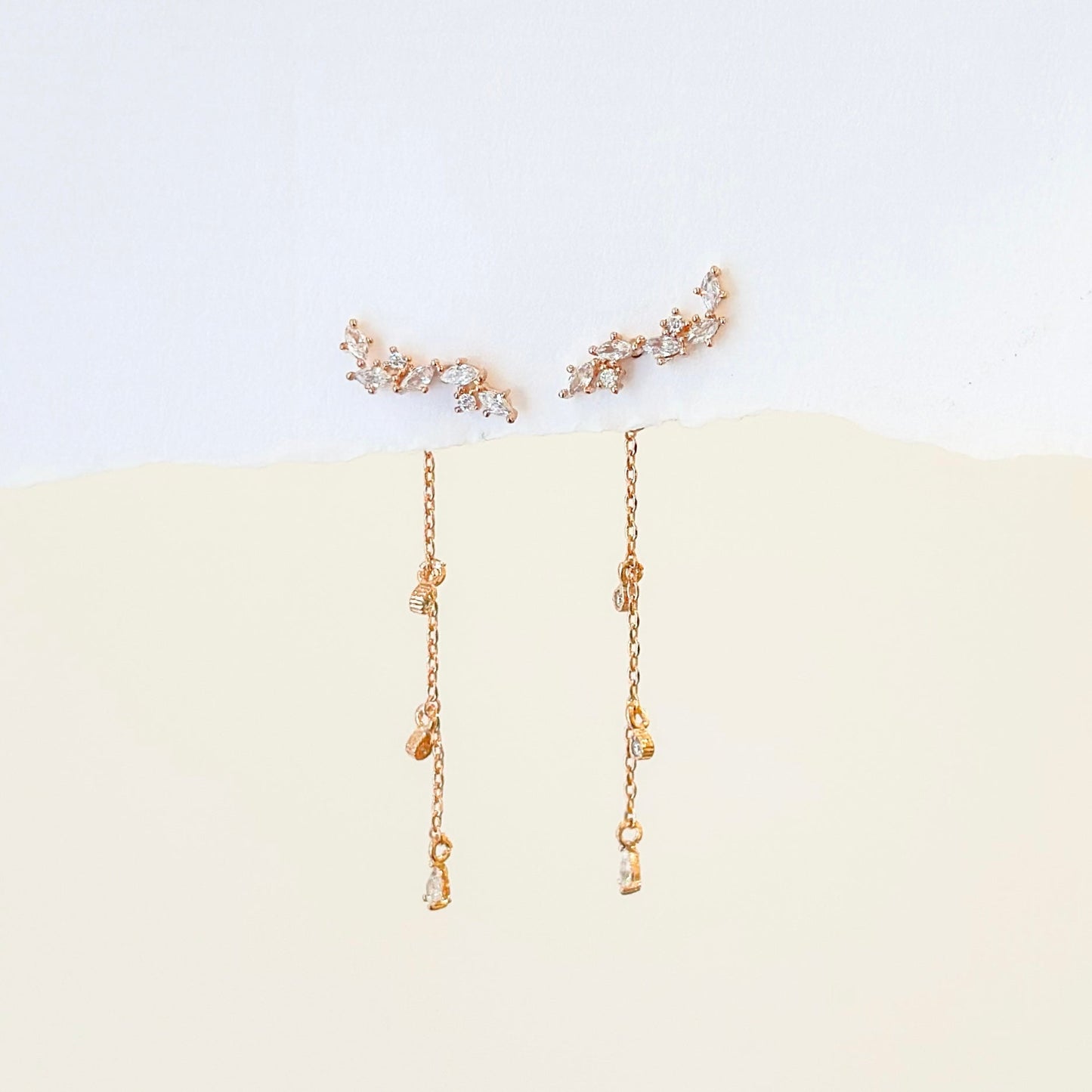 Rose Gold Myrthe Earrings