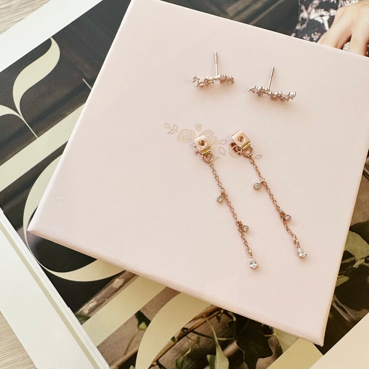 Rose Gold Myrthe Earrings