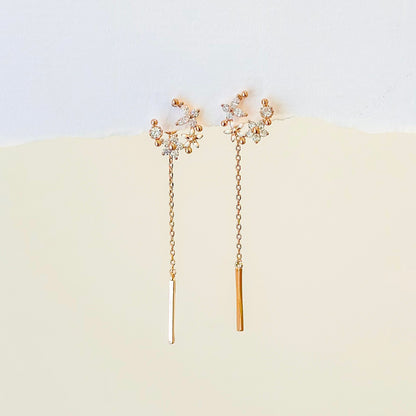 Rose Gold Woolly Earrings