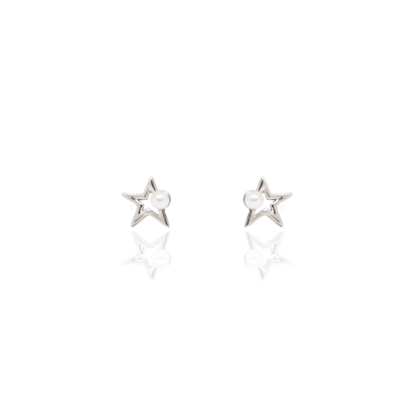 Milky Star Earrings