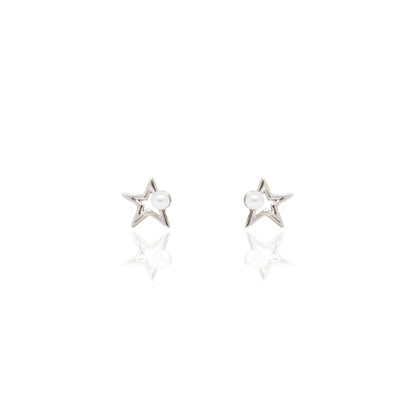 Milky Star Earrings