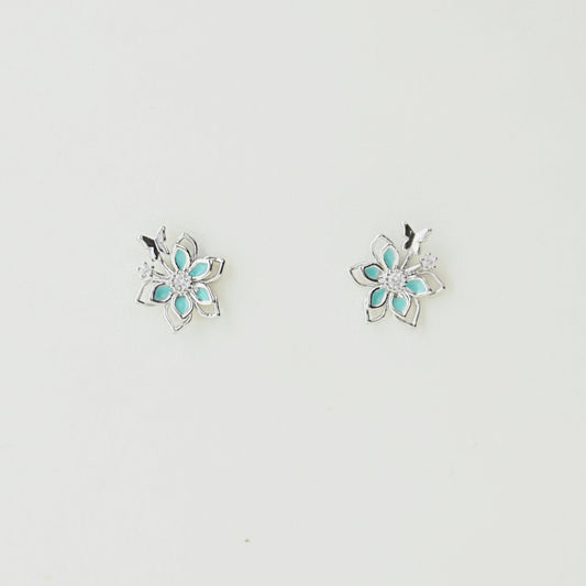 Silver Twilight Cosmos Earrings