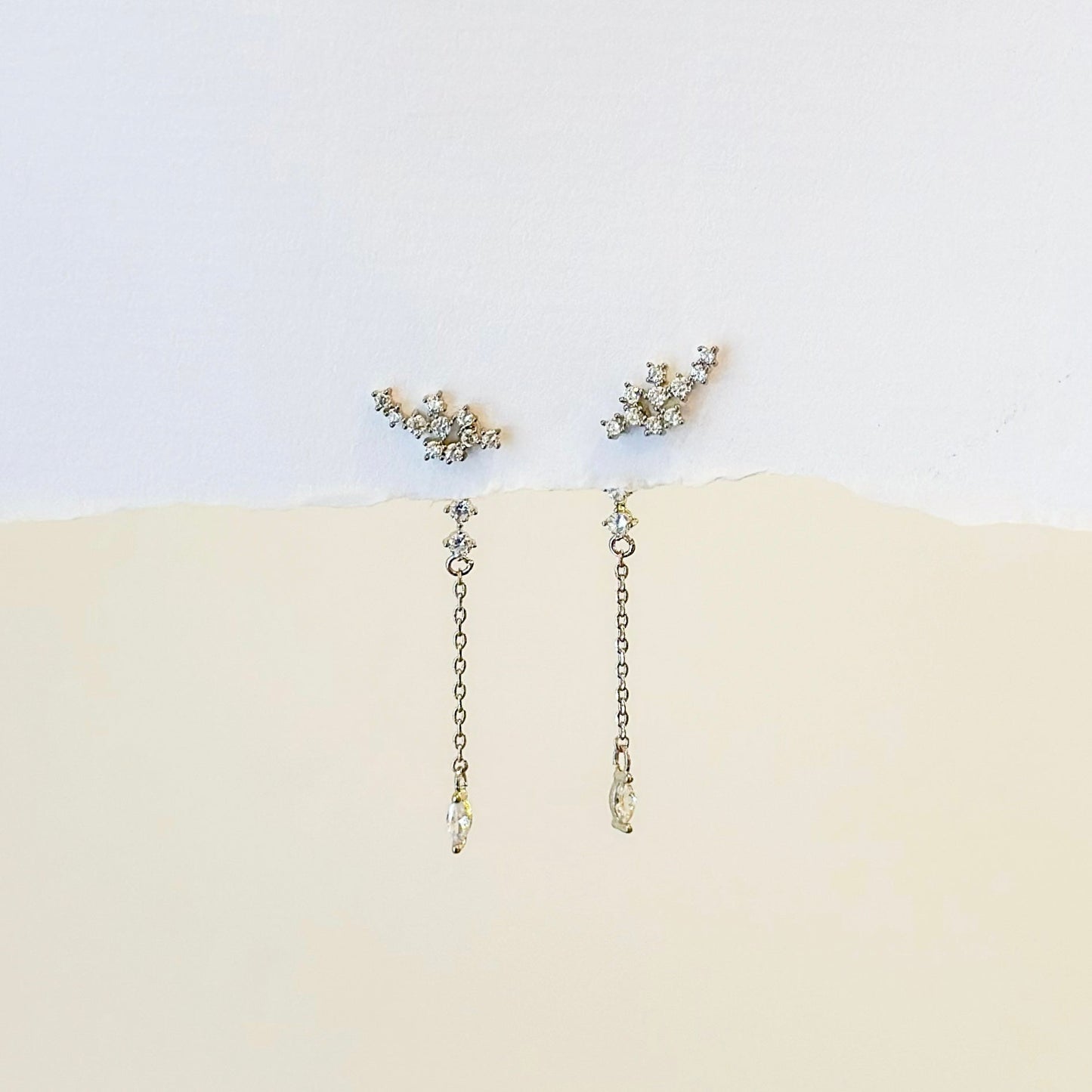 Silver Azami Earrings