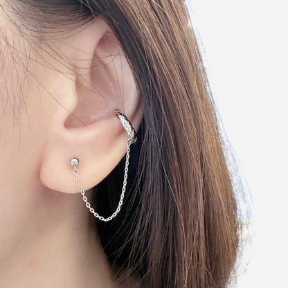 Silver Lucia Ear Cuff