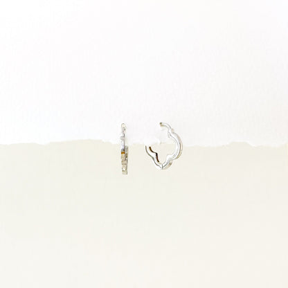 Clover Huggie Hoop Earrings